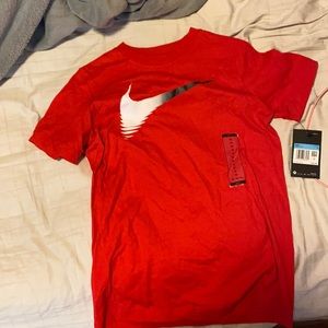 Red Nike boys shirt
